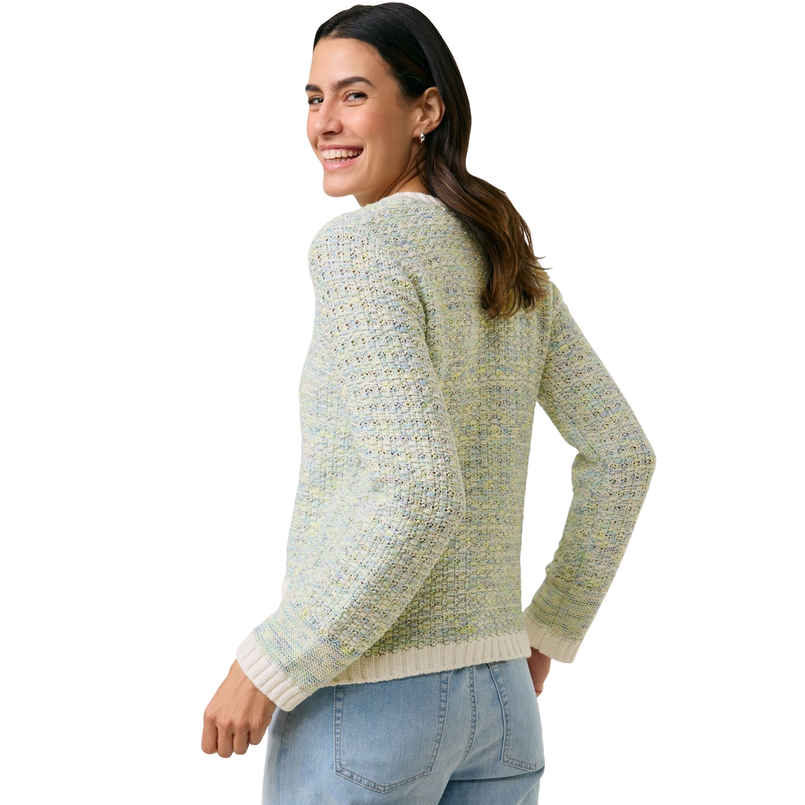 Gerry Weber Dames Vest 530115-35721 Groen dessin