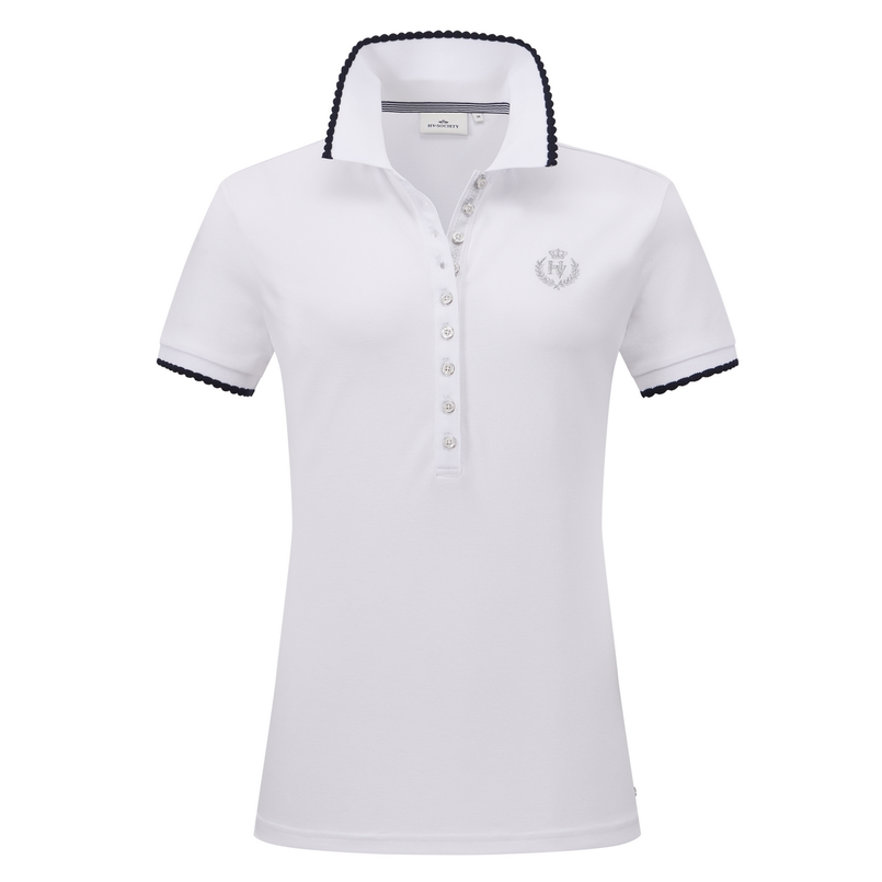HV Society Dames Polo 0403103701 Wit