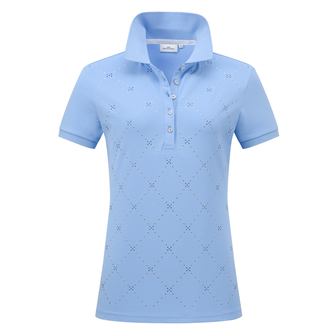 HV Society Dames Polo 0403103703 Midden blauw