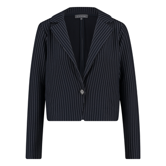 Ivy & You Dames Blazer 24173blazerpintstrip Navy