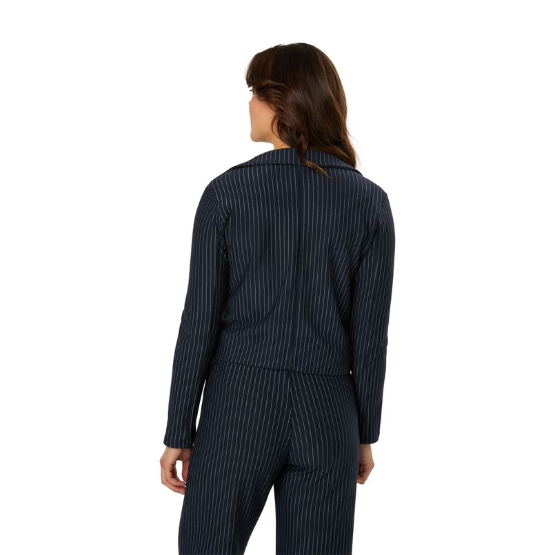 Ivy & You Dames Blazer 24173blazerpintstrip Navy