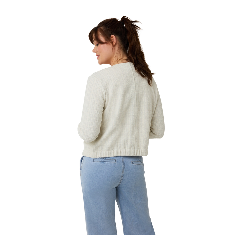 Ivy & You Dames Blazer 25013jasjebouclelure OFF-WHITE