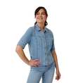 Ivy & You Dames Blazer Svu4453olivaoverblou Bleached blue denim