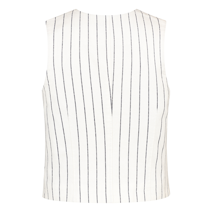 Ivy & You Dames Blazer Svu4514 Waistcoat OFF-WHITE