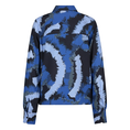Ivy & You Dames Blouse 24184blouselm Blauw dessin