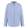 Ivy & You Dames Blouse 25015blousestreep Midden blauw