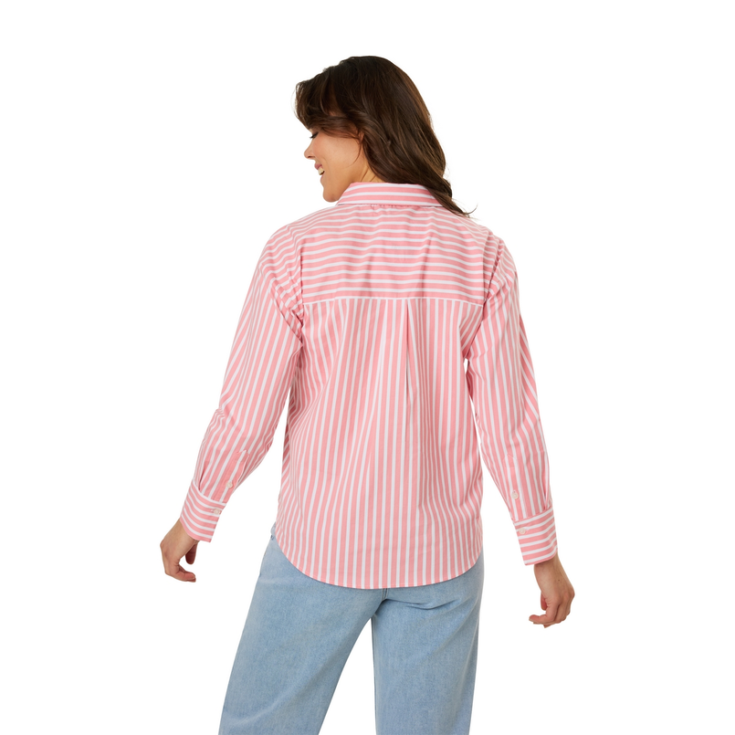 Ivy & You Dames Blouse 25015blousestreep Roze