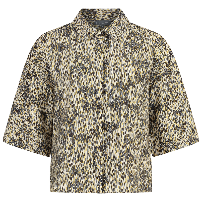 Ivy & You Dames Blouse 25120 Khakigroen