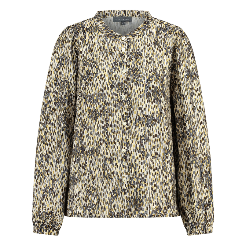 Ivy & You Dames Blouse 25128 Khakigroen