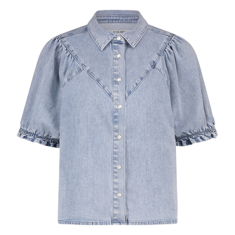 Ivy & You Dames Blouse 4549 Victoria Light blue denim