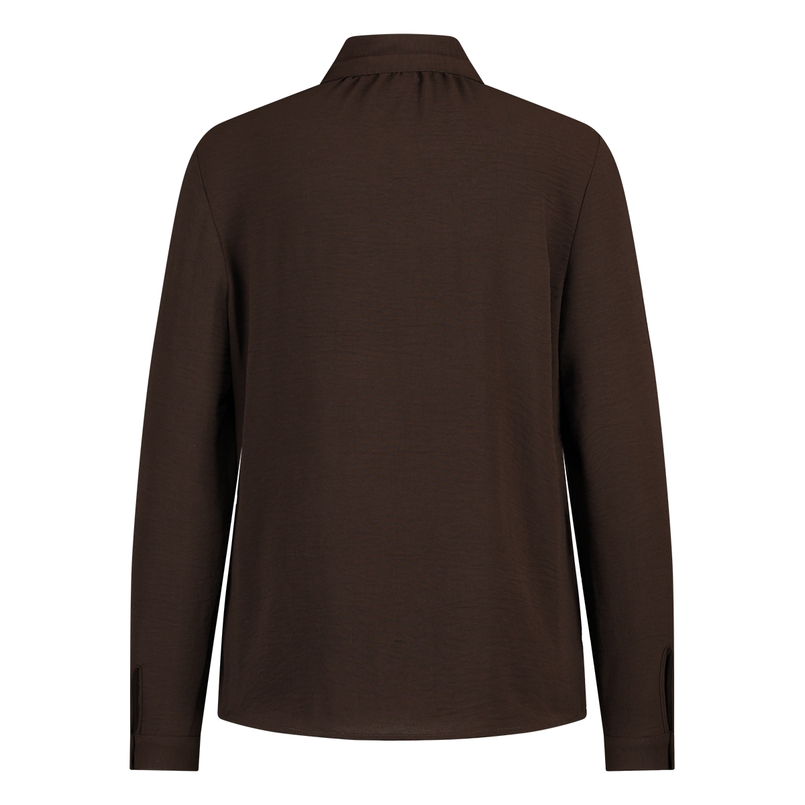 Ivy & You Dames blouse Annem Midden bruin