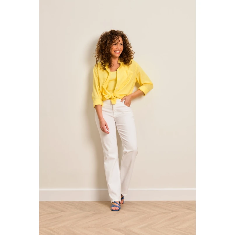 Ivy & You Dames Blouse Ar-tw-101blous Lslin Geel