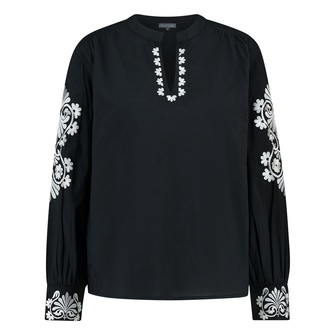 Ivy & You Dames Blouse Ar-tw-42blousecotton Zwart