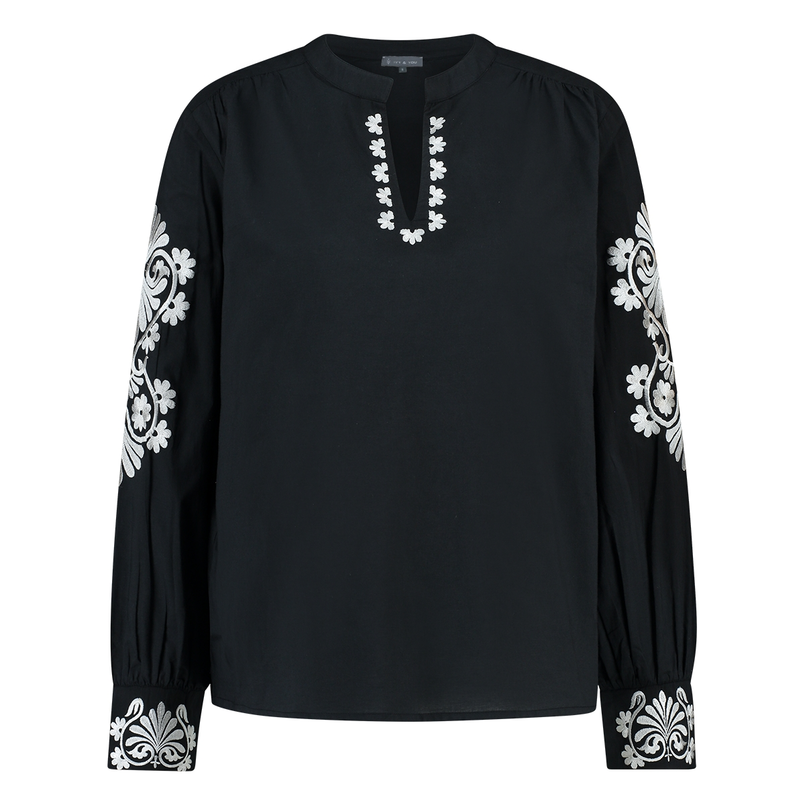 Ivy & You Dames Blouse Ar-tw-42blousecotton Zwart