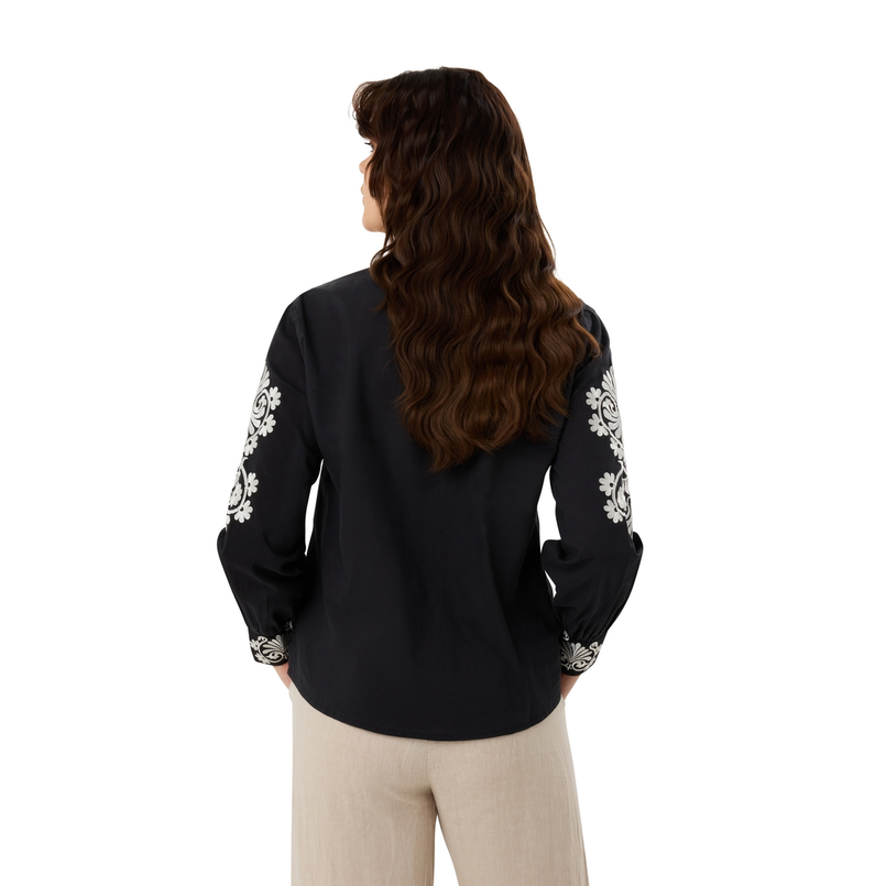 Ivy & You Dames Blouse Ar-tw-42blousecotton Zwart
