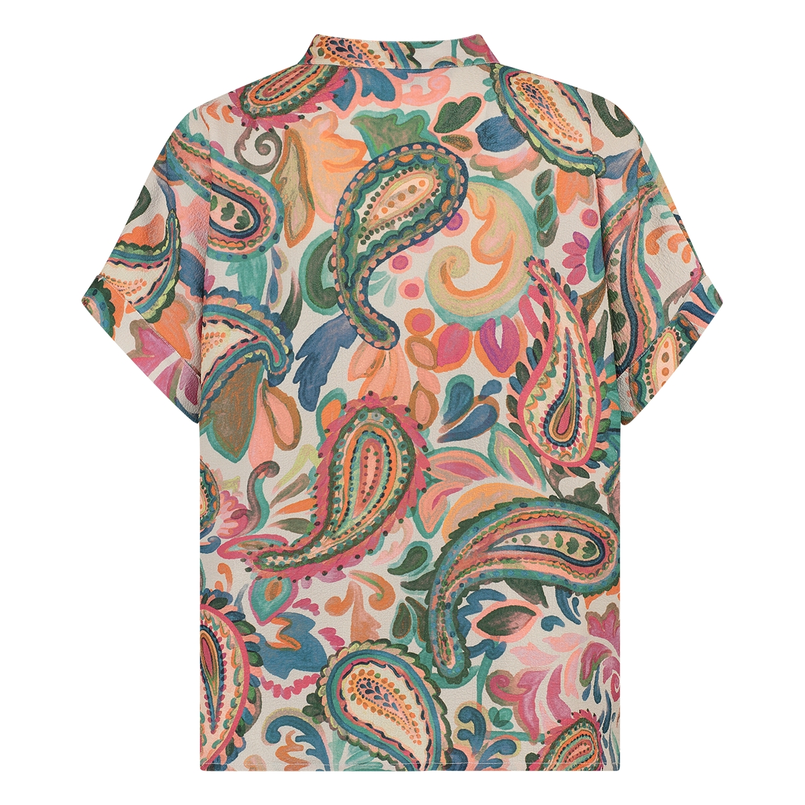Ivy & You Dames Blouse Groen dessin