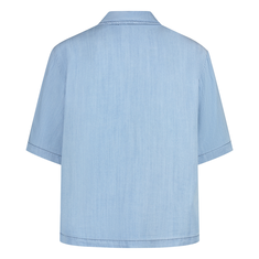 Ivy & You Dames Blouse Iv-s03 Bleached blue denim