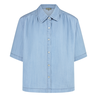 Ivy & You Dames Blouse Iv-s03 Bleached blue denim