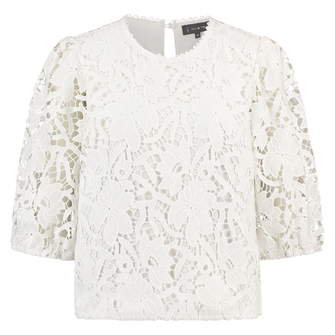 Ivy & You Dames Blouse Lace Top Strs-13 OFF-WHITE