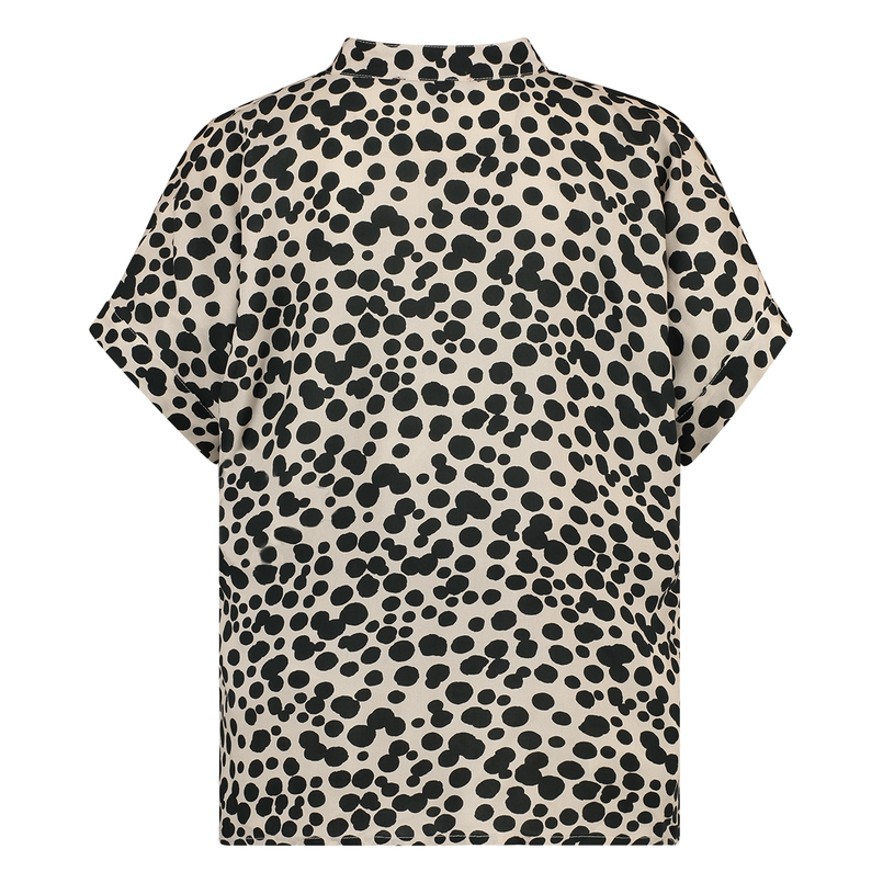 Ivy & You Dames Blouse Zwart dessin