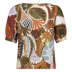 Ivy & You Dames blouson BL. Lama Boothals km Bruin dessin