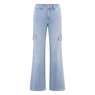 Ivy & You Dames Broek Svu4434colettecargo Light blue denim