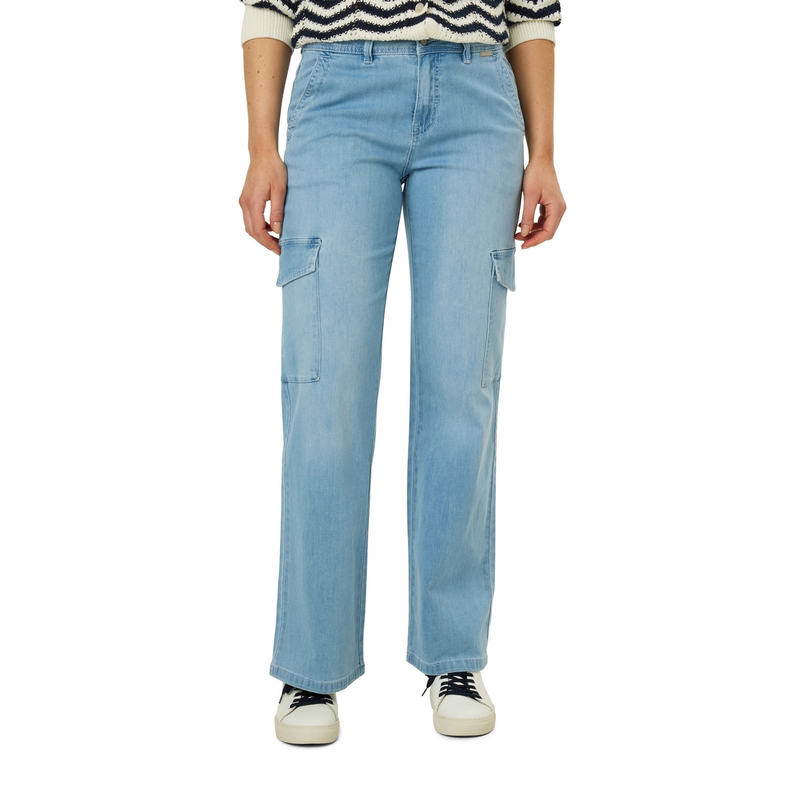 Ivy & You Dames Broek Svu4434colettecargo Light blue denim