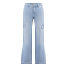 Ivy & You Dames Broek Svu4434colettecargo Light blue denim