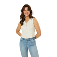 Ivy & You Dames gilet APS-118 OFF-WHITE