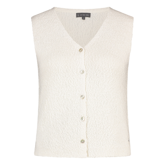 Ivy & You Dames gilet APS-118 OFF-WHITE