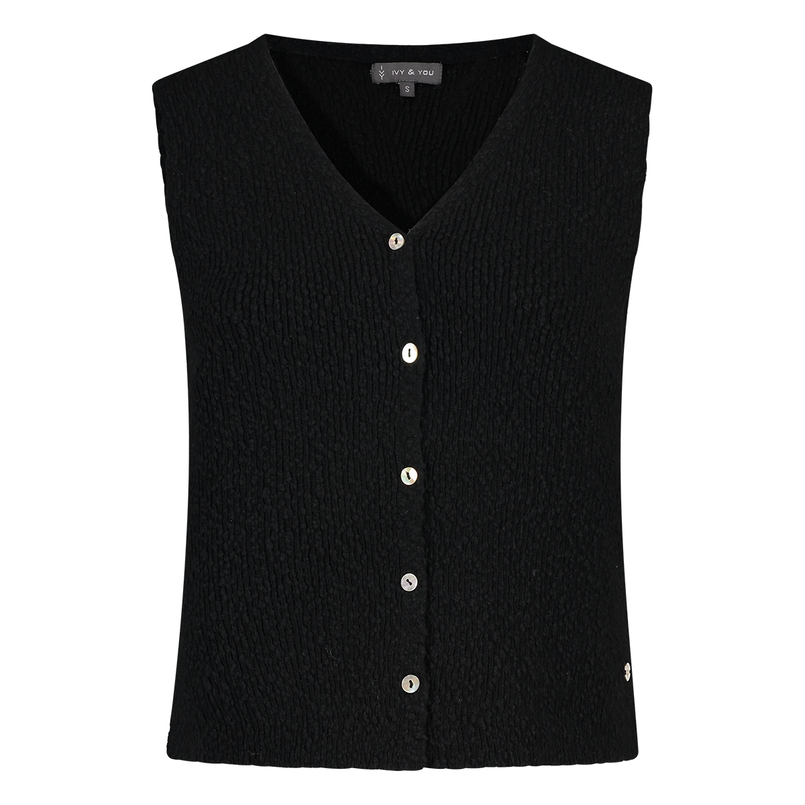 Ivy & You Dames gilet APS-118 Zwart