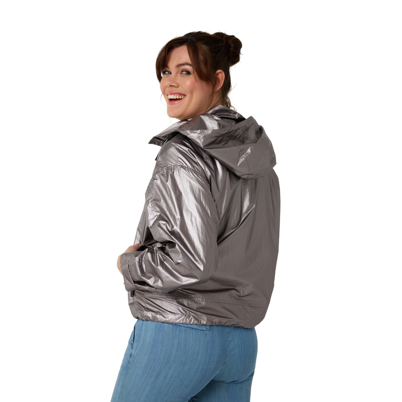 Ivy & You Dames Jas 109030jackjemetallic Zilver