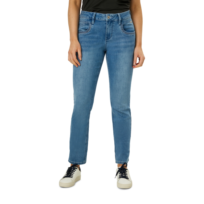 Ivy & You Dames Jeans Svu4440kateembrodery Stone washed denim
