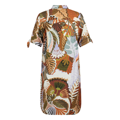 Ivy & You Dames jurk Robe Cammi Bruin dessin