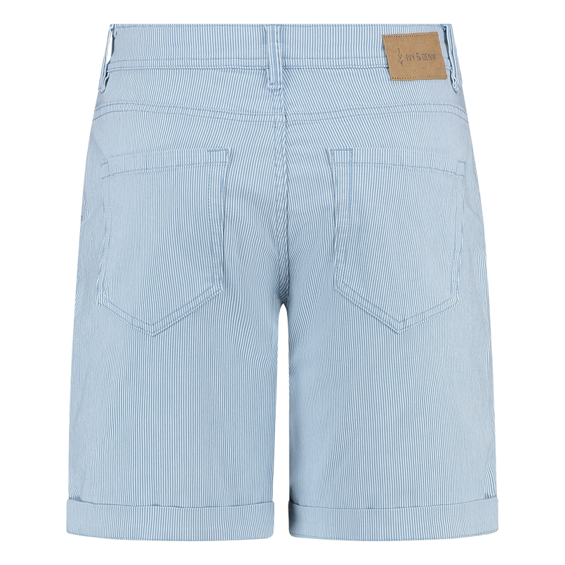 Ivy & You Dames short Bibette SVU 4420 Bleached blue denim
