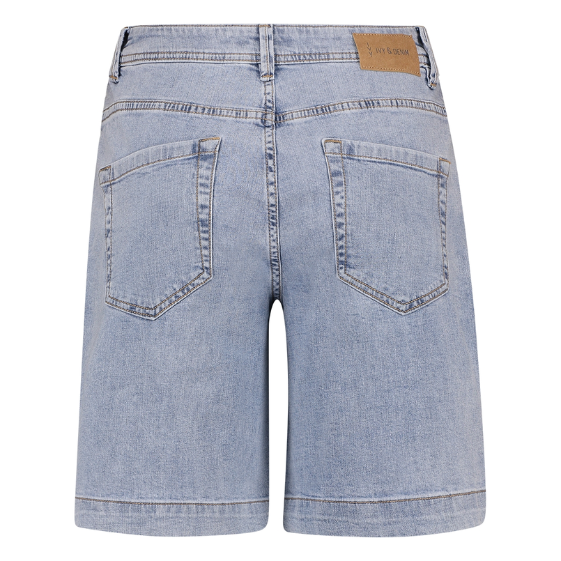Ivy & You Dames short Bibette SVU 4554 Bleached blue denim