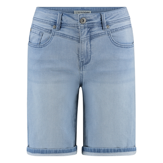 Ivy & You Dames short Relax SVU 4450 Bleached blue denim