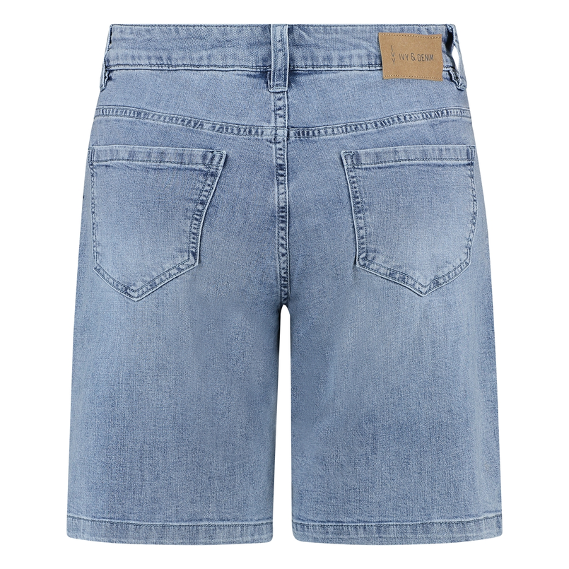 Ivy & You Dames Short Svu4451 Kate Stone washed denim