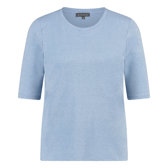 Ivy & You Dames Top 24175r-halskmlurex Bleu
