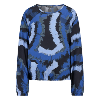 Ivy & You Dames Top 24179blouson Blauw dessin
