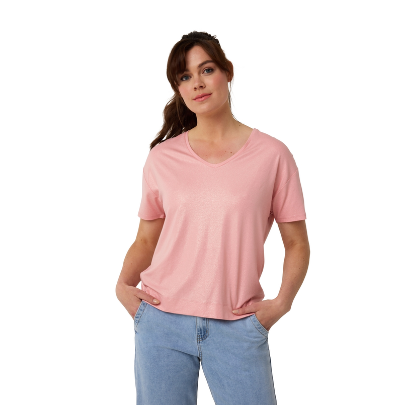 Ivy & You Dames Top 25019topvhalsfoilcoa Koraal