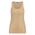 Ivy & You Dames Top 25043 Rib Singlet Camel