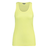 Ivy & You Dames Top 25043 Rib Singlet Geel