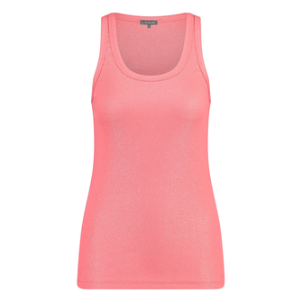 Ivy & You Dames Top 25043 Rib Singlet Roze