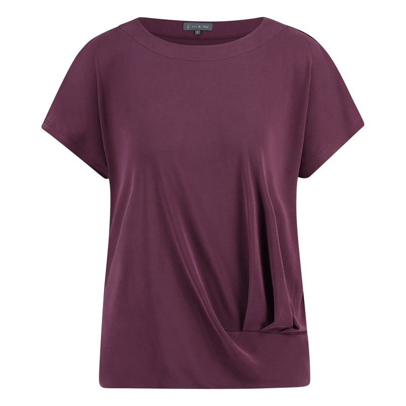 Ivy & You Dames Top 25052topdrapecupro Bordeaux