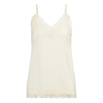 Ivy & You Dames Top Strs-11singletkant Ecru