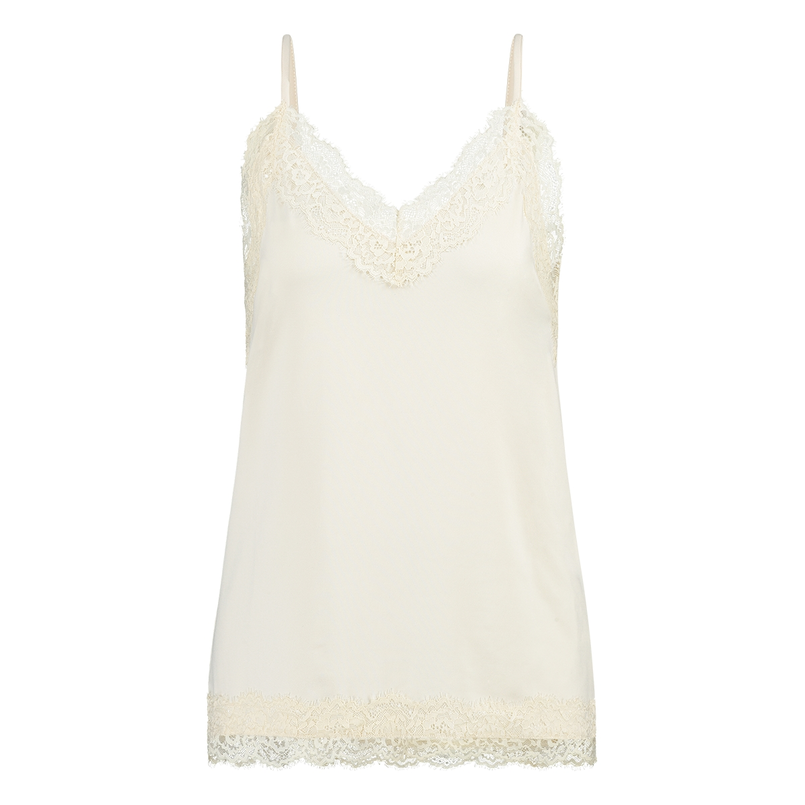 Ivy & You Dames Top Strs-11singletkant Ecru