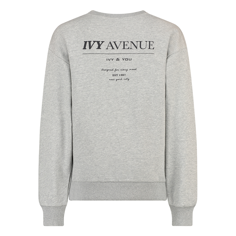 Ivy & You Dames Trui 24177sweativybackpri Grijs mele