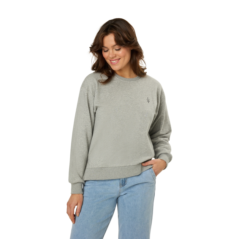 Ivy & You Dames Trui 24177sweativybackpri Grijs mele