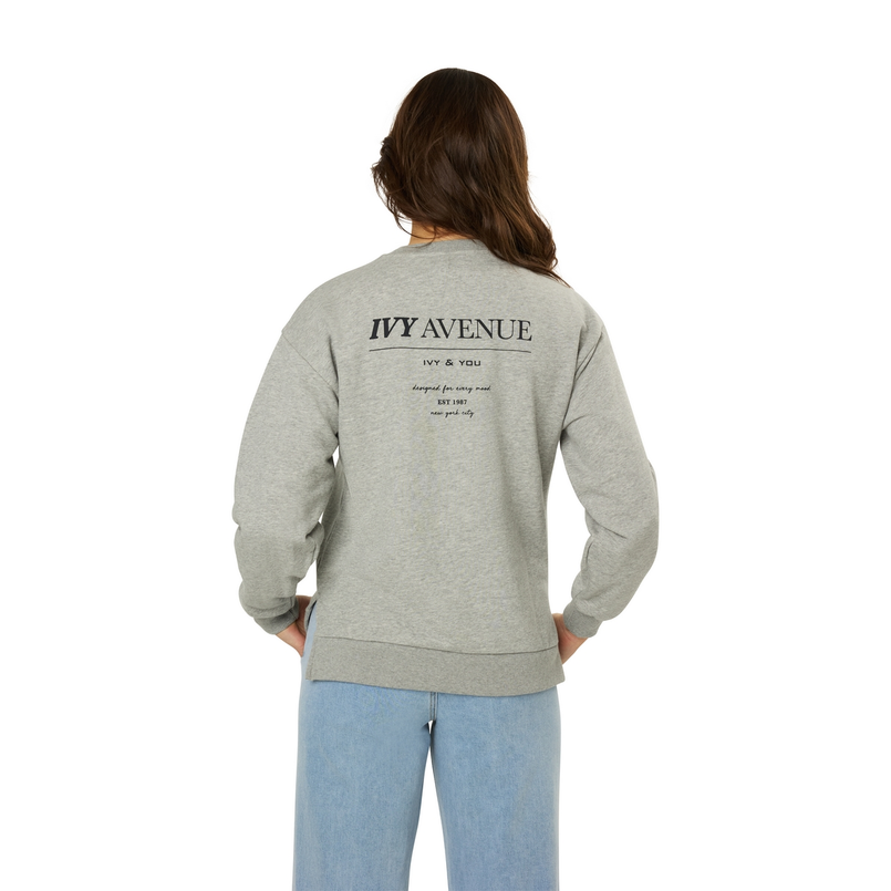 Ivy & You Dames Trui 24177sweativybackpri Grijs mele